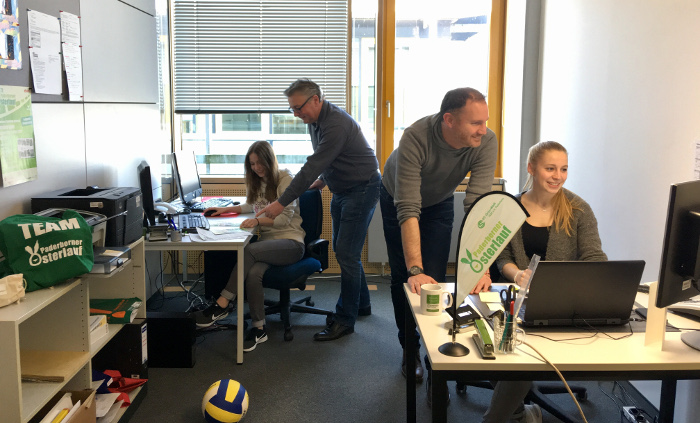 Osterlaufbüro am Hoppenhof ganztägig erreichbar