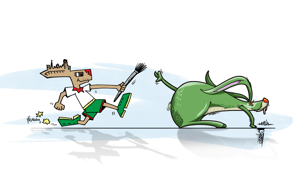 Künstler Herman gibt den Staffelstab weiter