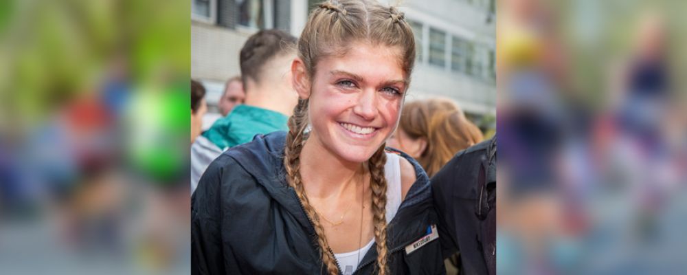 Europameisterin Konstanze Klosterhalfen in Paderborn am Start