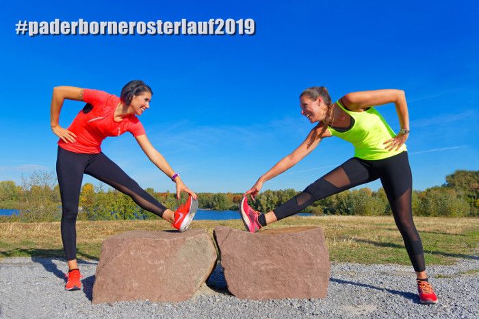 Ein starkes Team auf dem Weg zum Osterlauf