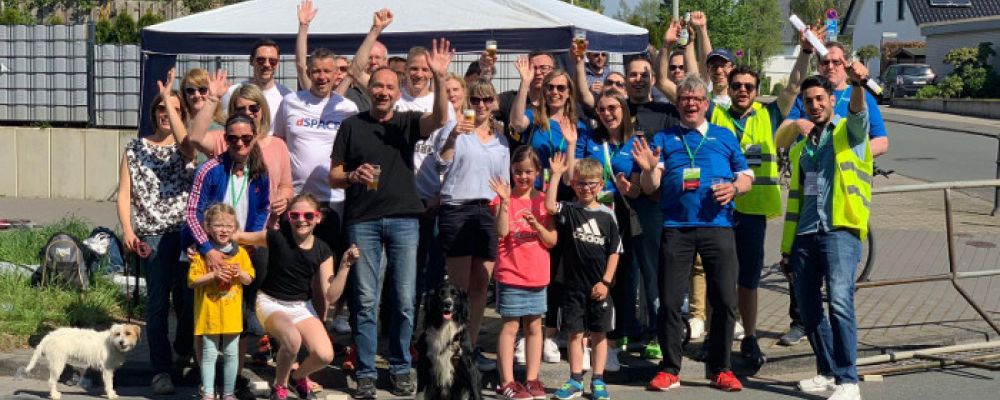 Mit Party Teil des Osterlaufes werden