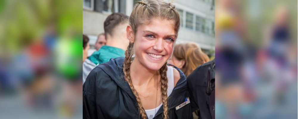 Europameisterin Konstanze Klosterhalfen in Paderborn am Start