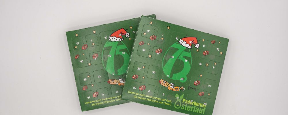 Jetzt im Shop: der Osterlauf-Adventskalender