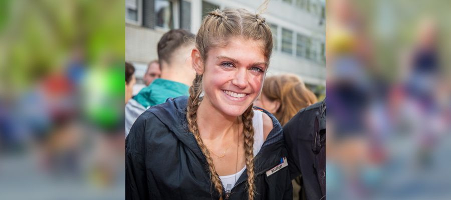 Europameisterin Konstanze Klosterhalfen in Paderborn am Start